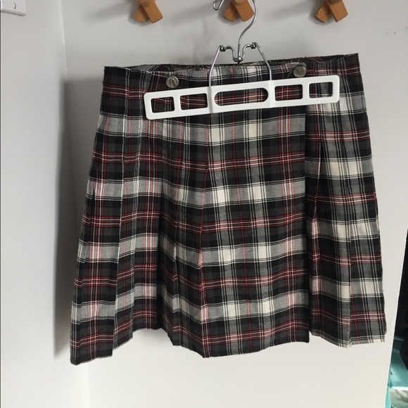 VINTAGE tennis circle plaid skirt grunge - Picture 5 of 11